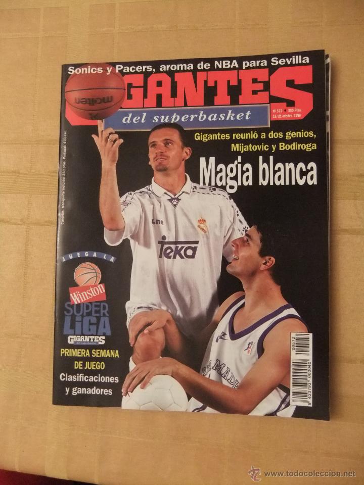 Sammelleidenschaft Sport: GIGANTES DEL SUPERBASKET, 572, 15-10-1996. MIJATOVIC, BODIROGA, REAL MADRID