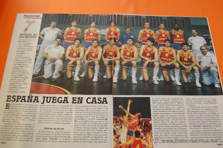 Coleccionismo deportivo: ARTICULO 1986 - ESPA&Ntilde;A MUNDIAL BASKET FERNANDO MARTIN VILLACAMPA SAN EPIFANIO ROMAY WINSTON PATROCIN