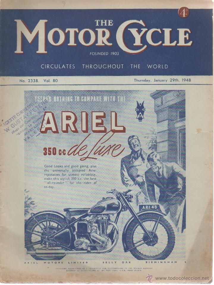 Collectionnisme sportif: Revista semanal The motor cycle N. 2338. January 29th, 1948. [ING]