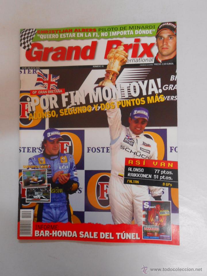 Coleccionismo deportivo: REVISTA GRAND PRIX INTERNATIONAL FORMULA 1 N&ordm; 35. POR FIN MONTOYA. GP GRAN BRETA&Ntilde;A. TDKR3