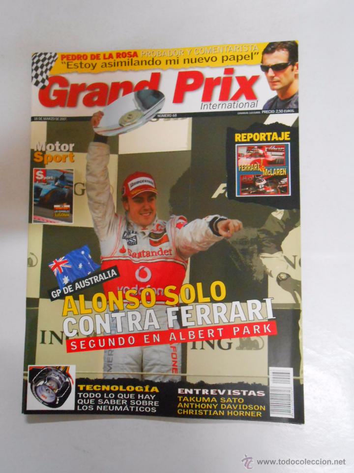 Coleccionismo deportivo: REVISTA GRAND PRIX INTERNATIONAL FORMULA 1 N&ordm; 68. MARZO 2007. ALONSO SOLO CONTRA FERRARI. TDKR3