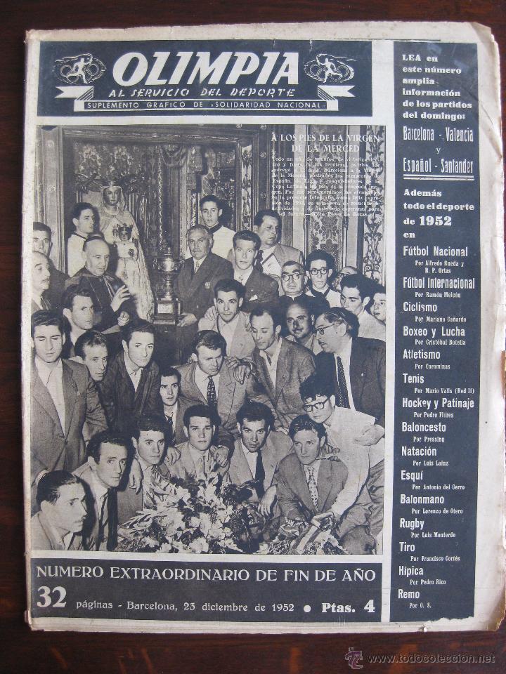 Coleccionismo deportivo: Olimpia, Suplemento grafico de solidaridad nacional. 1952