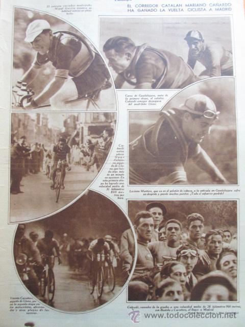 Coleccionismo deportivo: ARTICULO 1931 - EL CATALAN MARIANO CA&Ntilde;ARDO GANA LA VUELTA CICLISTA A MADRID LLANA CICLISMO