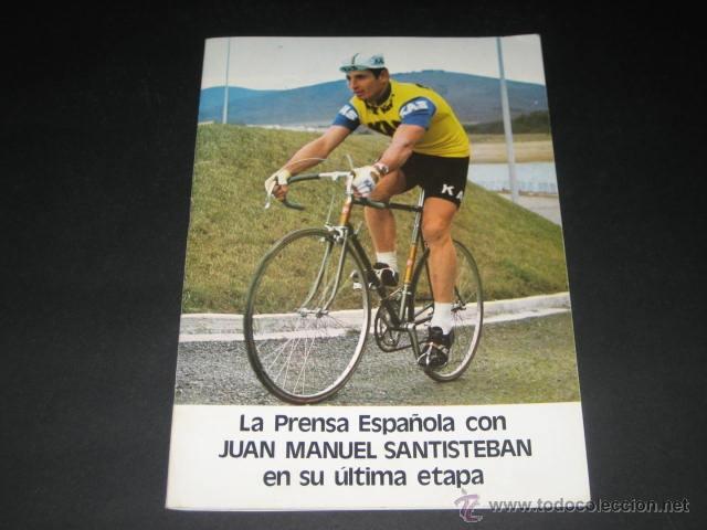 Coleccionismo deportivo: CICLISMO : LA PRENSA ESPA&Ntilde;OLA CON SANTISTEBAN - KAS - AGRADECIMIENTO FAMILIA Y EQUIPO - 1976