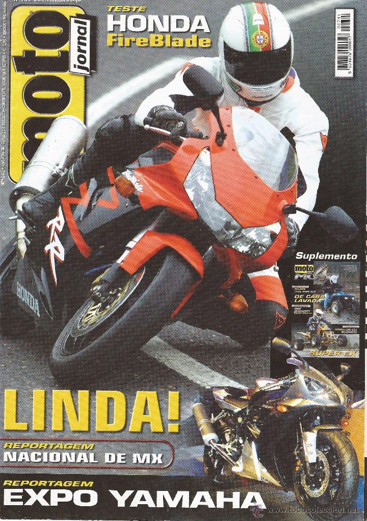 Coleccionismo deportivo: REVISTA MOTOCICLISMO - MOTO JORNAL - A&Ntilde;O 2002 - TESTE HONDA FIREBLADE - Ed. Portugal