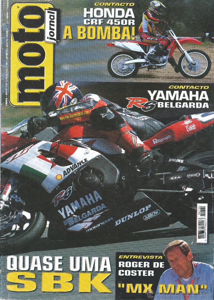 Coleccionismo deportivo: REVISTA MOTOCICLISMO - MOTO JORNAL - A&Ntilde;O 2002 - HONDA CRF 450R  - Ed. Portugal
