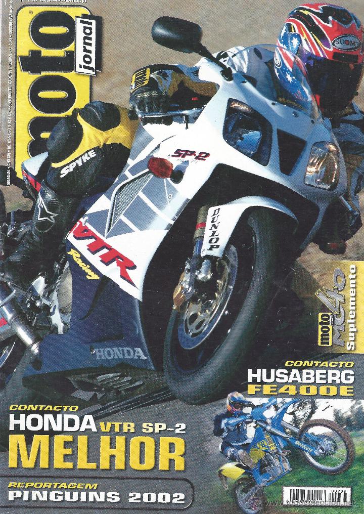 Coleccionismo deportivo: REVISTA MOTOCICLISMO - MOTO JORNAL - A&Ntilde;O 2002 - HONDA VTR SP-2 - Ed. Portugal
