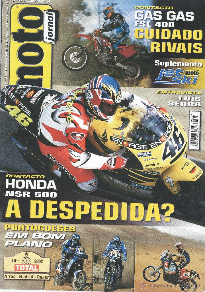 Coleccionismo deportivo: REVISTA MOTOCICLISMO - MOTO JORNAL - A&Ntilde;O 2002 - HONDA NSR 500 - Ed. Portugal