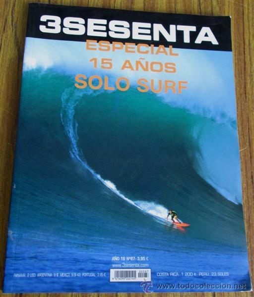 Colecionismo desportivo: 3SESENTA - Especial 15 a&ntilde;os solo surf - Noviembre 2002
