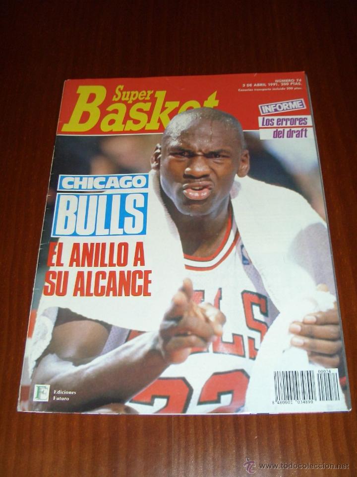 Coleccionismo deportivo: Superbasket N&ordm; 74 - Abril 1991 - En portada Michael Jordan