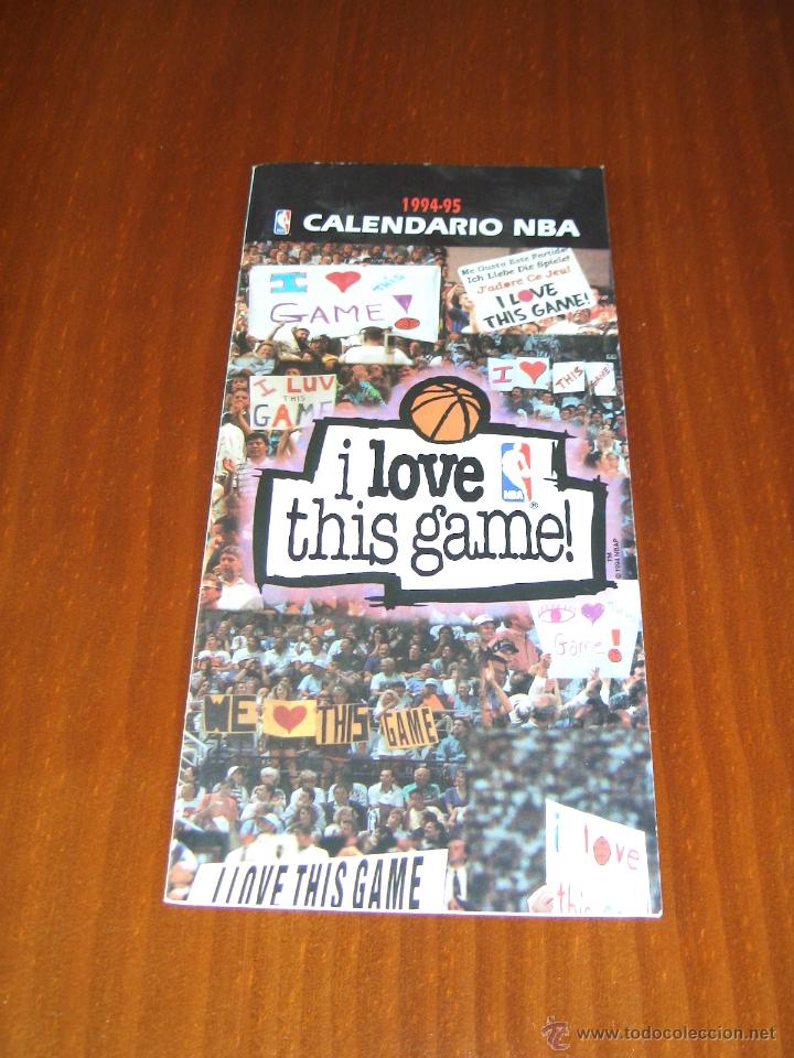 Coleccionismo deportivo: Calendario NBA 1994 - 1995 - Revista Oficial NBA