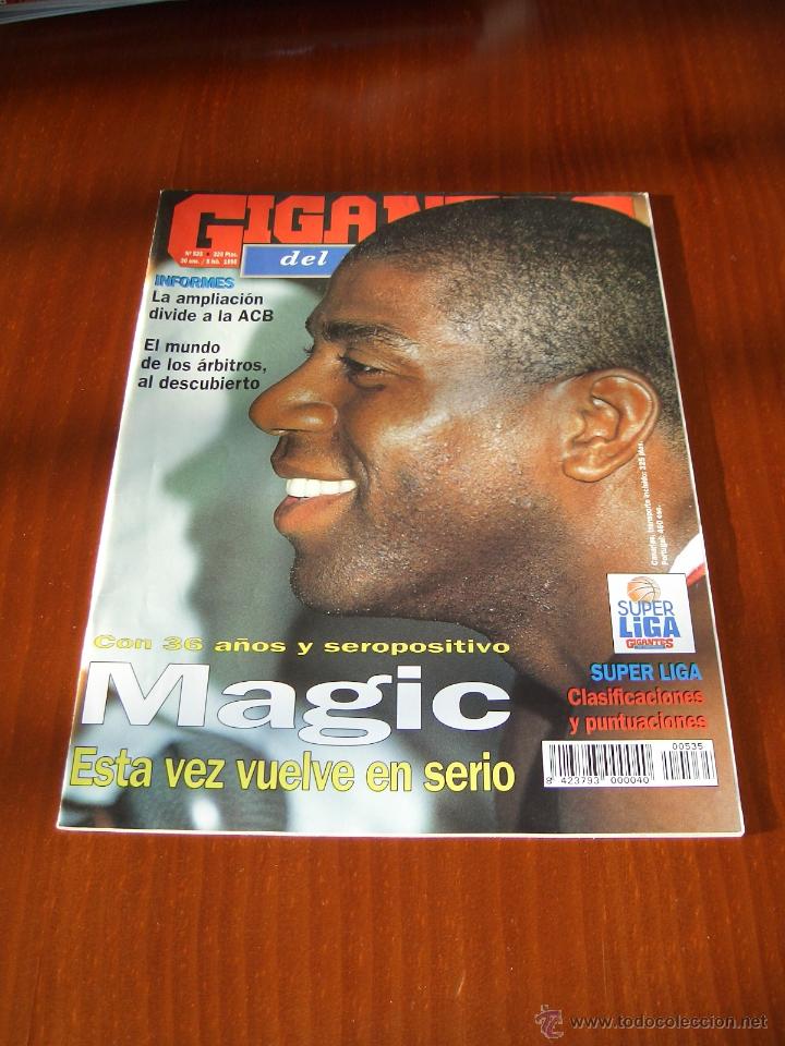 Coleccionismo deportivo: Gigantes del Basket n&ordm; 535 - En portada Magic Johnson