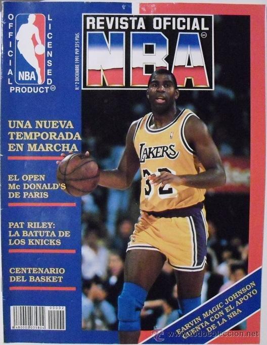 Michael Jordan Magic Johnson Revista Ofic Sold Through Direct Sale