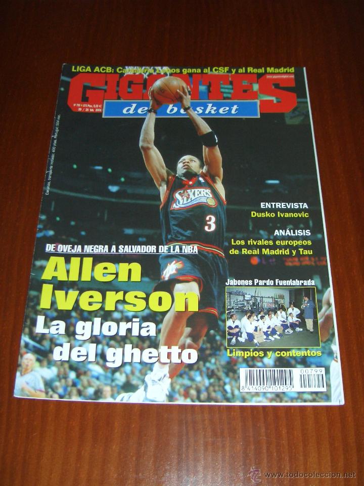 Sports collectibles: Gigantes del Basket n&ordm; 799 - En portada Allen Iverson