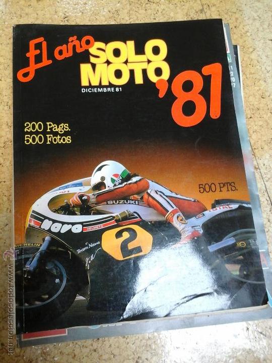 Coleccionismo deportivo: Solo moto diciembre 1981con los eventos de todo el ano