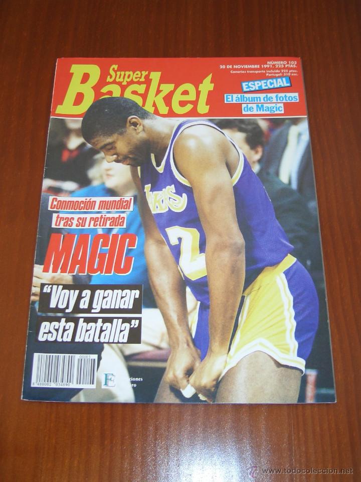 Sammelleidenschaft Sport: Superbasket N&ordm; 103 - En portada Magic Johnson - 1991