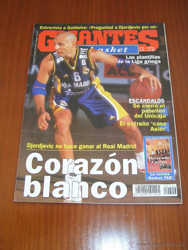 Coleccionismo deportivo: Gigantes del Basket n&ordm; 726 - En portada Djorjevic
