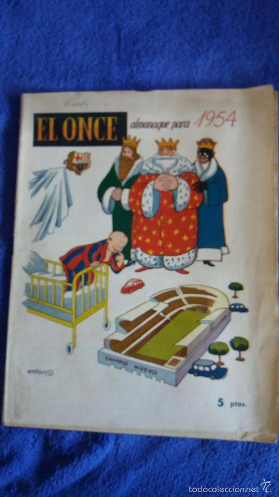 Coleccionismo deportivo: EL ONCE / ALMANAQUE PARA 1954