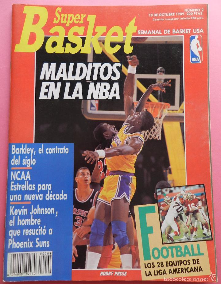 Collectionnisme sportif: REVISTA SUPER BASKET N&ordm; 2 1989 POSTER BARKLEY PHOENIX SUNS NBA-NCAA-PISTONS-SUPERBASKET