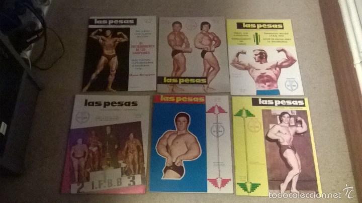 Coleccionismo deportivo: REVISTAS LAS PESAS A&Ntilde;OS 70 - LOTE 6 REVISTAS