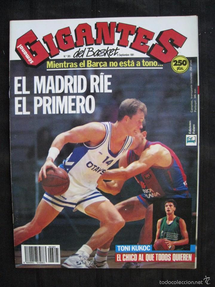 Sports collectibles: GIGANTES DEL BASKET - N&ordm; 305 - CON POSTER LOS EXTRANJEROS DE LA ACB - KEVIN MAGEE.