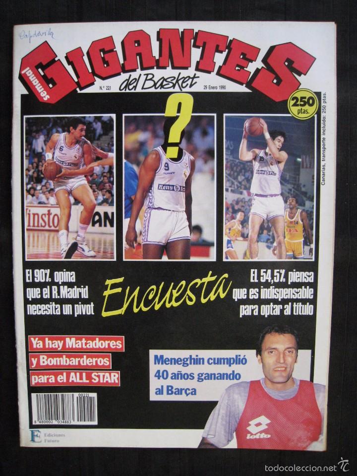Sports collectibles: GIGANTES DEL BASKET - N&ordm; 221 - MENEGHIN CUMPLIO 40 A&Ntilde;OS GANANDO AL BAR&Ccedil;A.