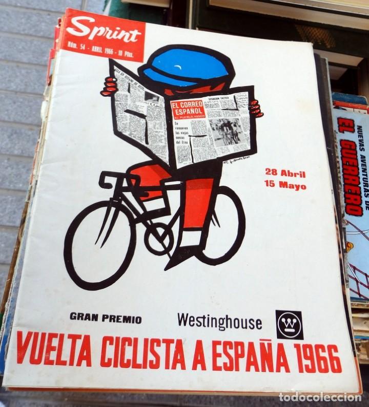 Coleccionismo deportivo: Sprint, n&ordm; 54 - Revista de ciclismo - Abril de 1966, 32 PAGINAS