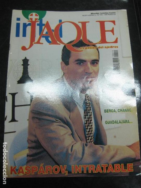 Coleccionismo deportivo: REVISTA DE AJEDREZ JAQUE N&ordm; 411. KASPAROV, INTRATABLE. XXIX ABIERTO DE BERGA. IX ABIERTO CHANAC.OLOT