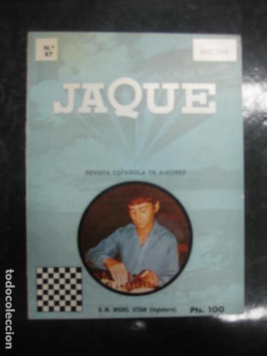 Coleccionismo deportivo: REVISTA DE AJEDREZ JAQUE N&ordm; 87. PORTADA:  G.M. MICHEL STEAN (INGLATERRA). MARZO/1979........