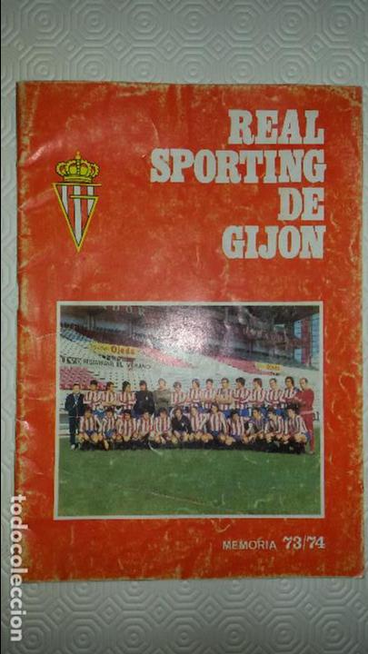 Collezionismo sportivo: REAL SPORTING DE GIJON.MEMORIA 73-74.
