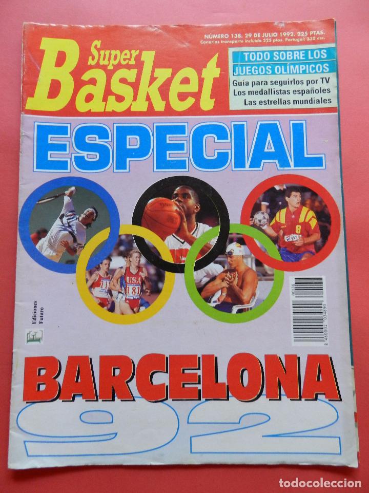 Coleccionismo deportivo: REVISTA SUPER BASKET N&ordm; 138 1992 ESPECIAL JJOO BARCELONA 92-DREAM TEAM POSTER DREXLER-SUPERBASKET