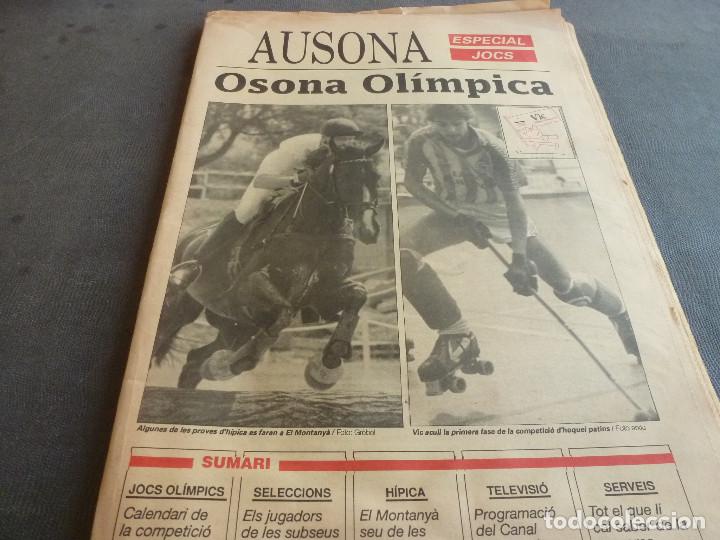 Coleccionismo deportivo: (MS)AUSONA-OSONA OLIMPICA(1992)ESPECIAL JUEGOS OLIMPICOS BARCELONA-92 EN COMARCA OSONA.