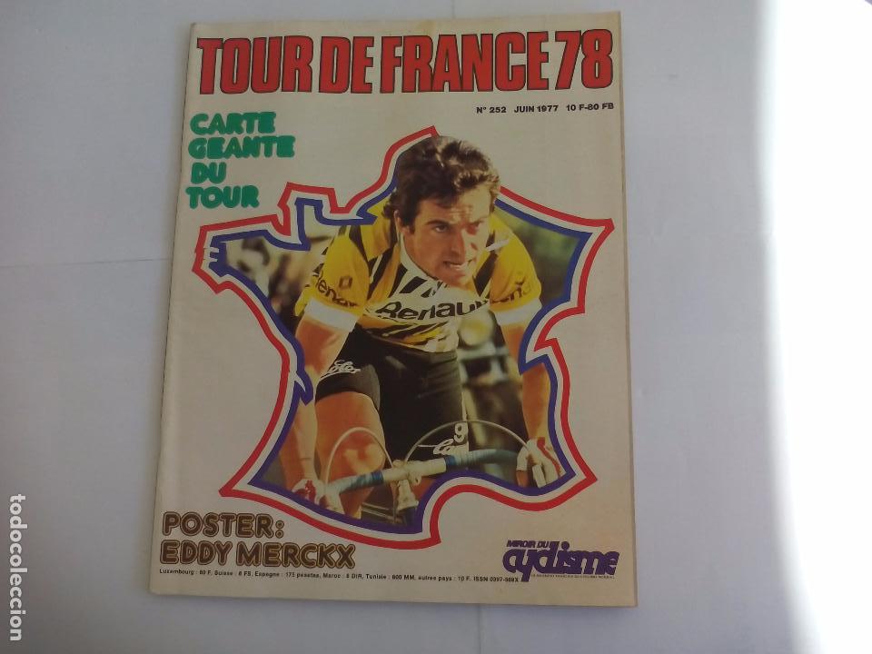 Coleccionismo deportivo: Tour de France 78 Miroir Du Cyclisme n&ordm; 252. De 1977 revista de Ciclismo