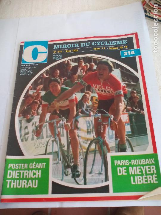 Coleccionismo deportivo: Miroir du Cyclisme Magazine 1976 n&ordm; 214 Revista de Ciclismo. Muerte de Roger Rivi&egrave;re.Patrick B&egrave;on..