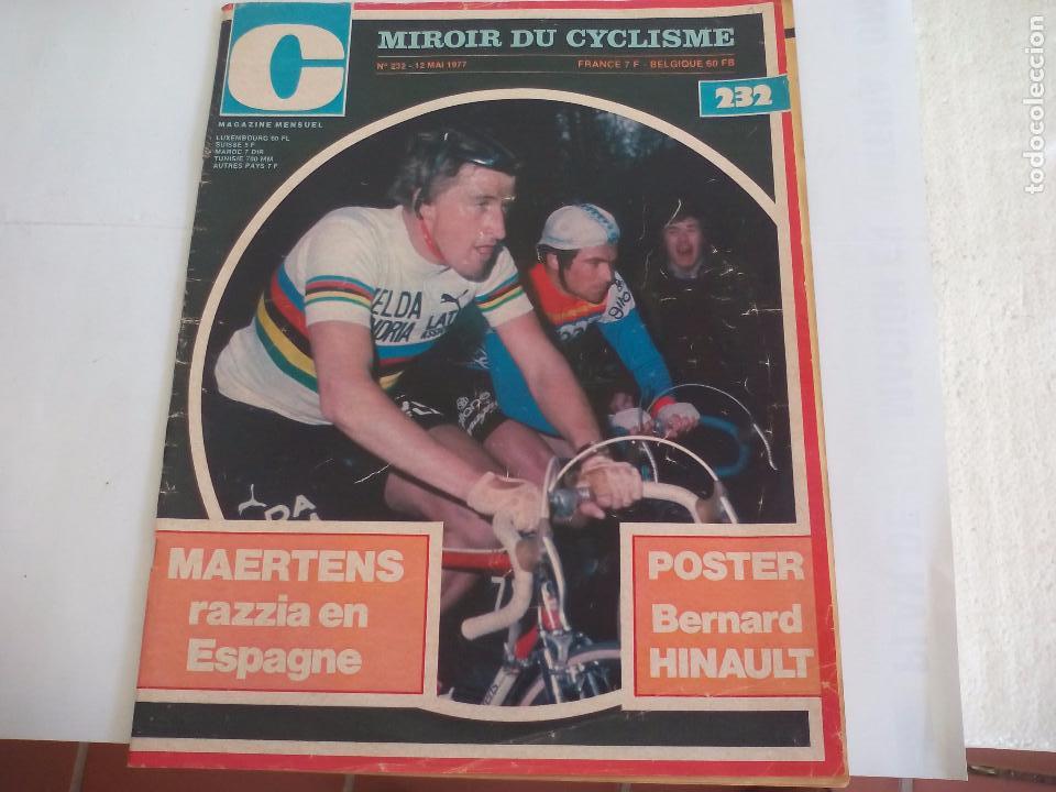 Coleccionismo deportivo: Miroir du Cyclisme Magazine 1977 n&ordm; 232 Revista de Ciclismo.Maertens,Hinault.Sprinters,Jan Raas