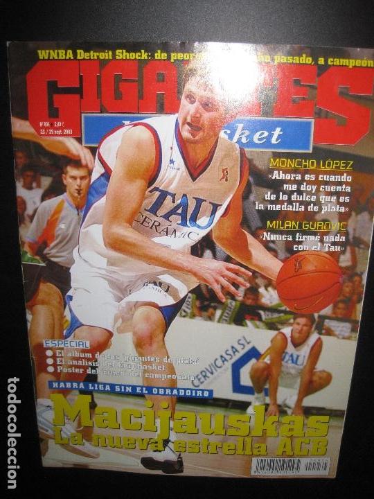 Sammelleidenschaft Sport: GIGANTES DEL BASKET N&ordm; 934. 23/29  SEPTIEMBRE 2003. MACIJAUSKAS.