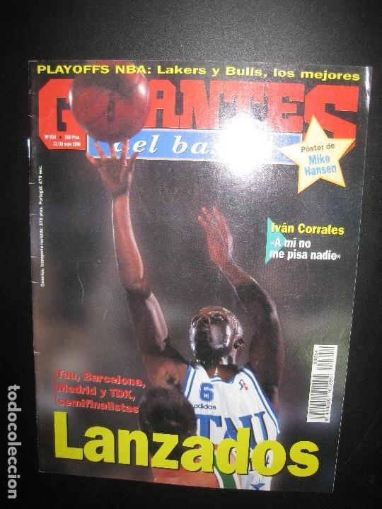 Sammelleidenschaft Sport: GIGANTES DEL BASKET N&ordm; 654. 12/18 MAYO 1998. POSTER DE MIKE HANSEN.