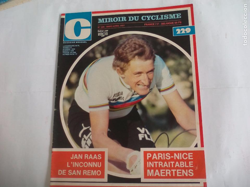Coleccionismo deportivo: Miroir du Cyclisme Magazine 1977 n&ordm; 229 Revista de Ciclismo.Paris niza. Maertens