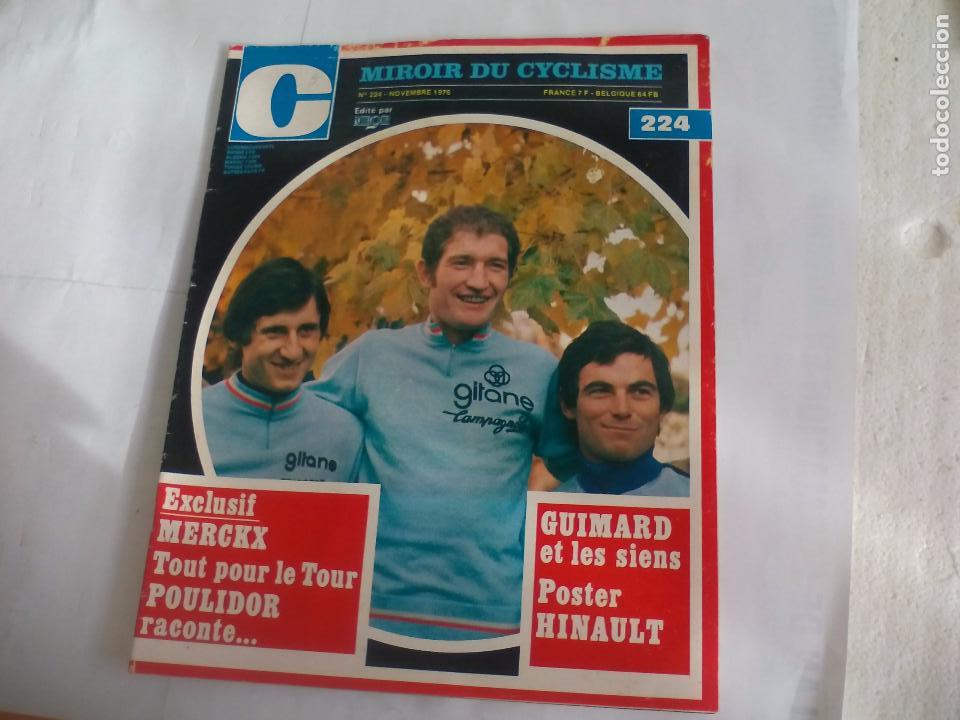 Coleccionismo deportivo: Miroir du Cyclisme Magazine 1976 n&ordm; 224 Revista de Ciclismo.Merckx,Poulidor,Guimard,Hinault