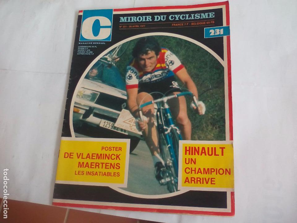 Coleccionismo deportivo: Miroir du Cyclisme Magazine 1977 n&ordm; 231 Revista de Ciclismo.Hinault,Paris Roubaix,Planckaert.