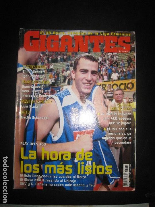 Sammelleidenschaft Sport: GIGANTES DEL BASKET N&ordm; 1021. NACHO SOLOZABAL. POSTER Y RETRO LUIS SCOLA. MAYO 2005