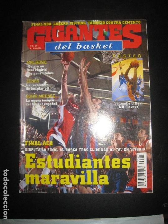Collezionismo sportivo: GIGANTES DEL BASKET N&ordm; 971. MALJKOVIC, NURIA MARTINEZ, POSTER: SHAQUILLE O'NEAL JUNIO 2004