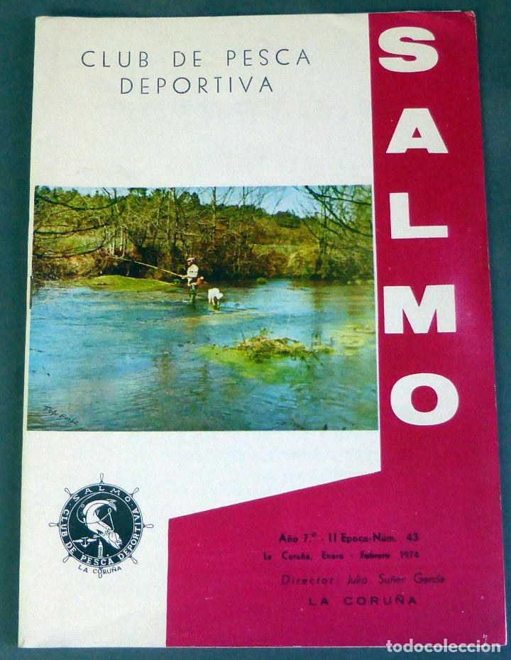 Sports collectibles: Club Pesca Deportiva Salmo Coru&ntilde;a Revista Gu&iacute;a a&ntilde;o VII Enero Febrero n&ordm; 43 1974