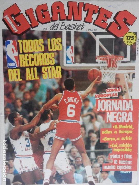 Collezionismo sportivo: GIGANTES DEL BASKET N&ordm; 69 2 DE MARZO DE 1987.