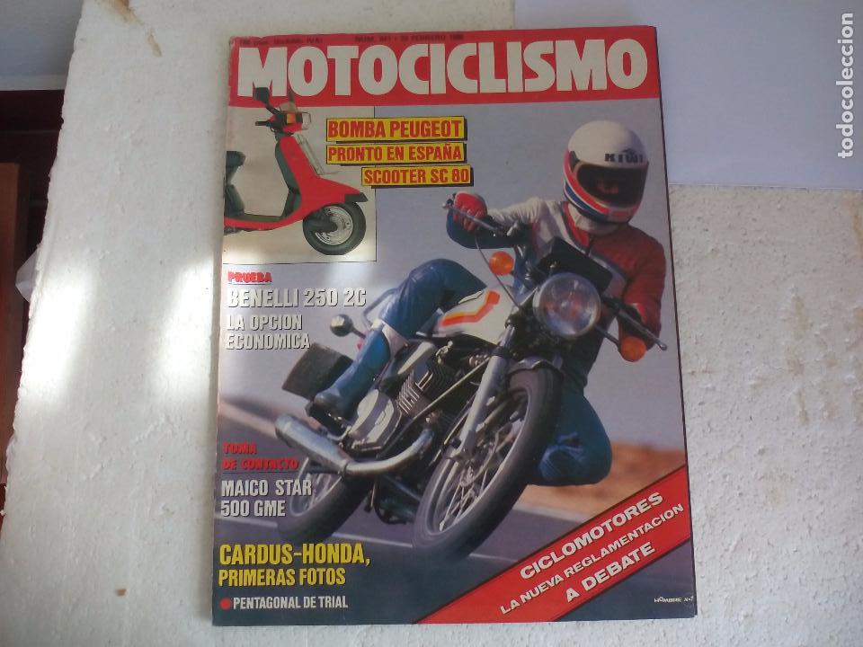 Coleccionismo deportivo: num. 941. de 1986 Revista Motociclismo. Benelli 250;Cardus honda. Peugeot scooter