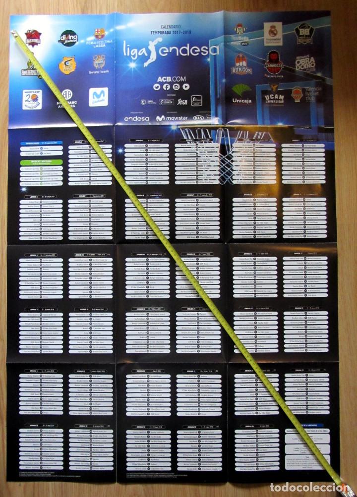 Sports collectibles: CALENDARIO ACB 2017-18 BALONCESTO BASKETBALL