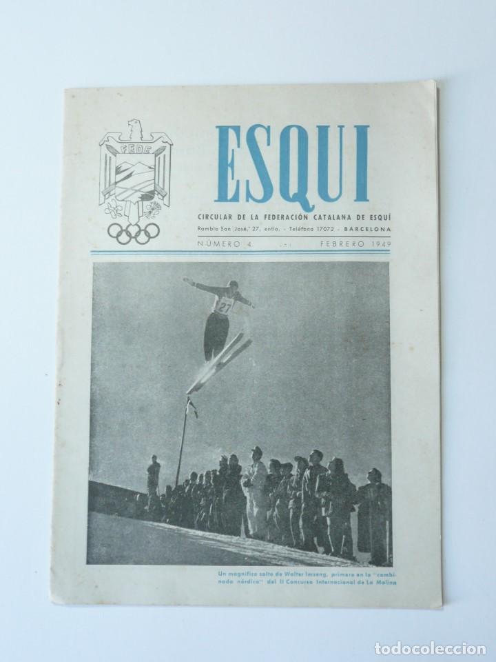 Coleccionismo deportivo: ESQUI. CIRCULAR DE LA FEDERACION CATALANA DE ESQUI. N&ordm; 4, 1949
