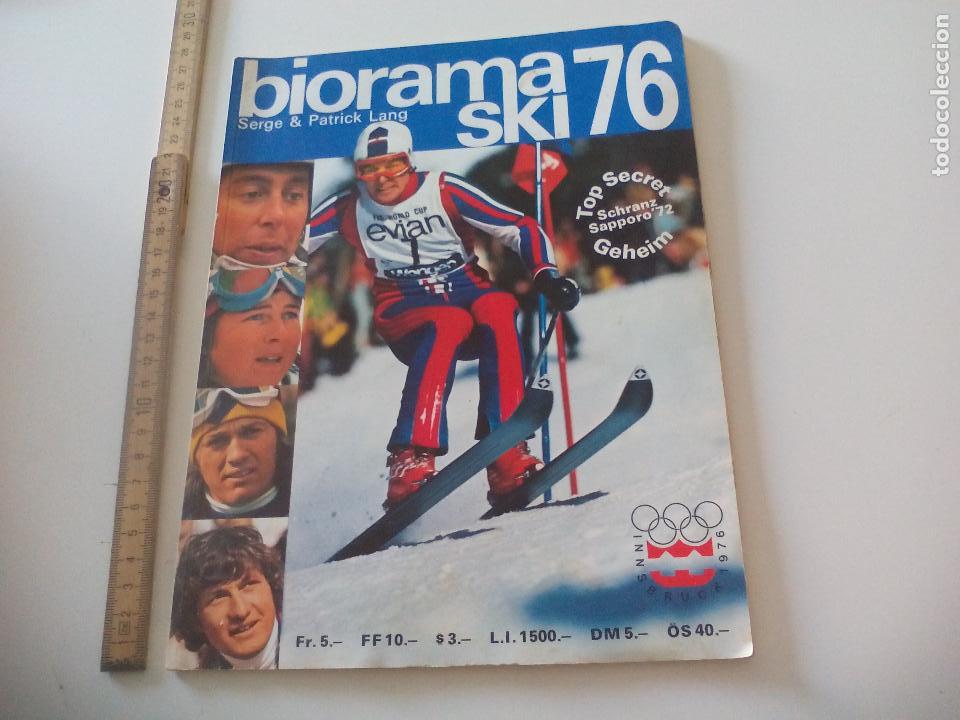 Coleccionismo deportivo: Biorama, ski 76. Serge et Patrick Lang. Antigua revista sobre el esqu&iacute;, deportes de nieve. 1976