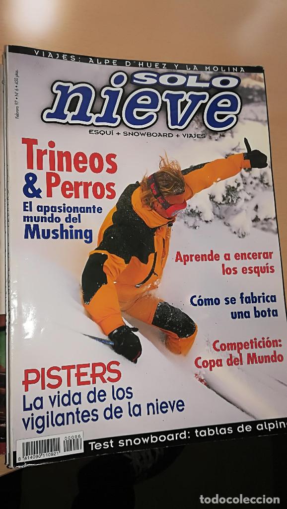 Coleccionismo deportivo: Revista Solo Nieve n&ordm; 6 Febrero 97 - Snowboard Esqui