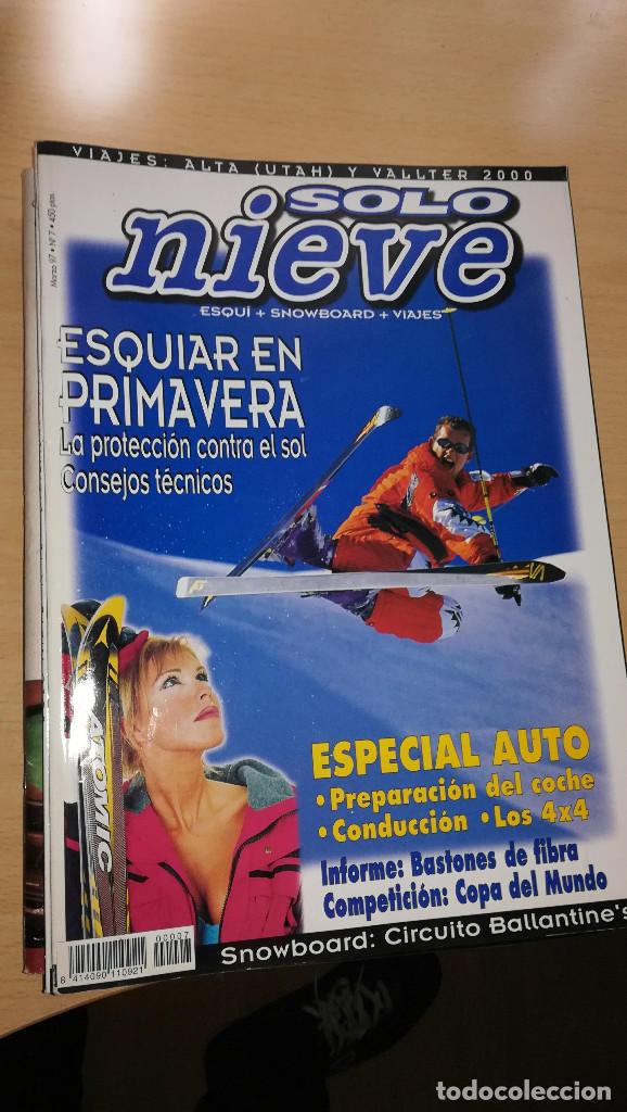 Coleccionismo deportivo: Revista Solo Nieve n&ordm; 7 Marzo 97 - Snowboard Esqui